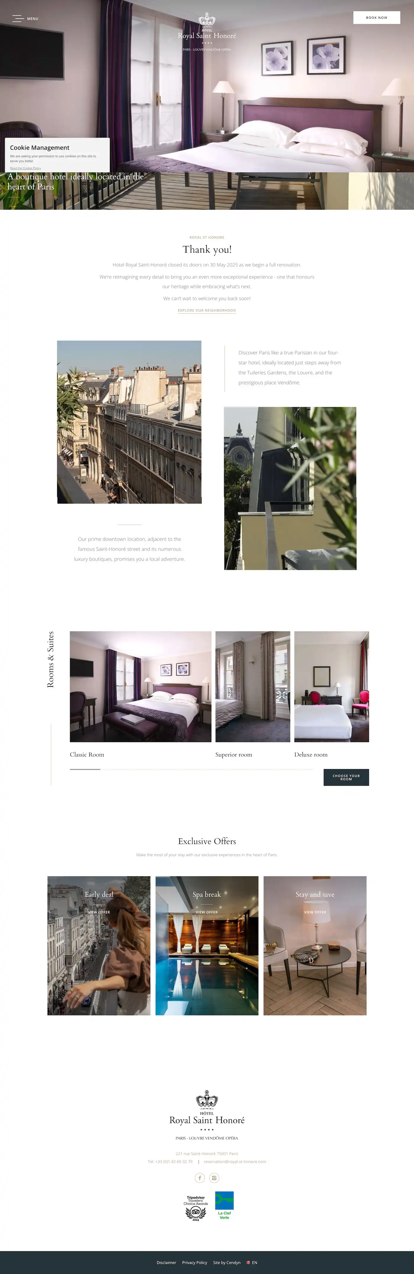 Hotel Royal St Honore